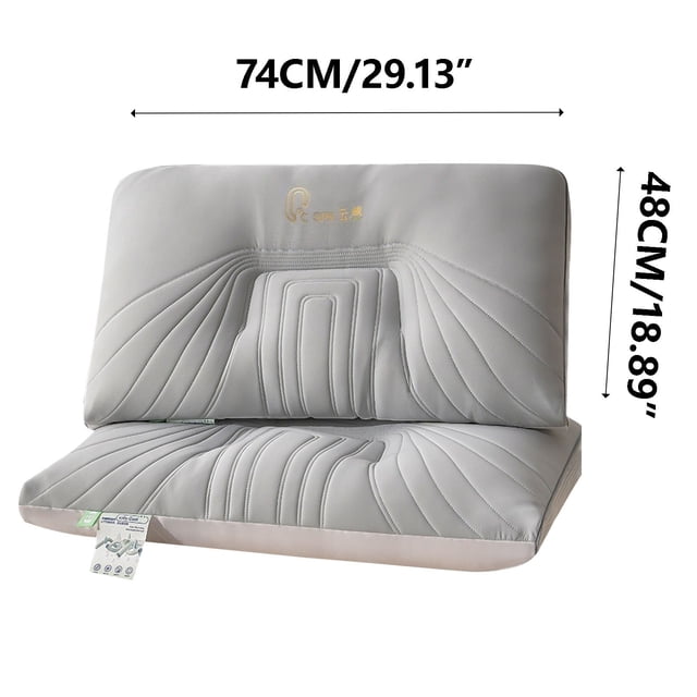 Vwrxbz Cool Feeling Soft Pillow 48x74cm Middle Low Core Neck Protection for Adults