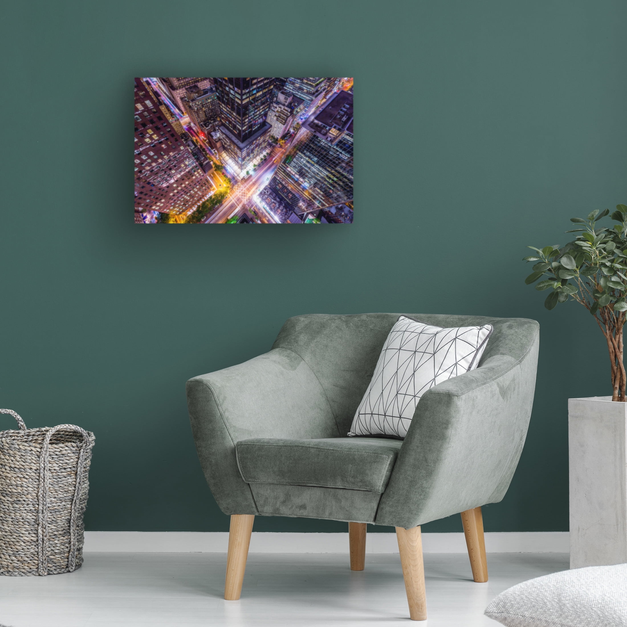 Trademark Fine Art Toby Harriman Electrify II - New York City Night Trails Canvas Wall Art