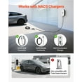 thumbnail image 5 of EV Charger Extension Cable for Tesla, 48Amp 21 ft Max 240V 11.52 kW with NACS Plug, EV Extension Cord for Level 1/2 Tesla Mobile/Wall Connector/Destination Charger, Model Y/X/3/S, Carrying Bag, 5 of 7