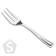 Visions 5 Silver Plastic Tasting Fork - 400/Box