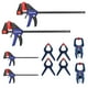 thumbnail image 1 of Juego de abrazaderas WORKPRO para carpintería, paquete de 10, con abrazaderas de 12 y 6 barras, 1 of 7