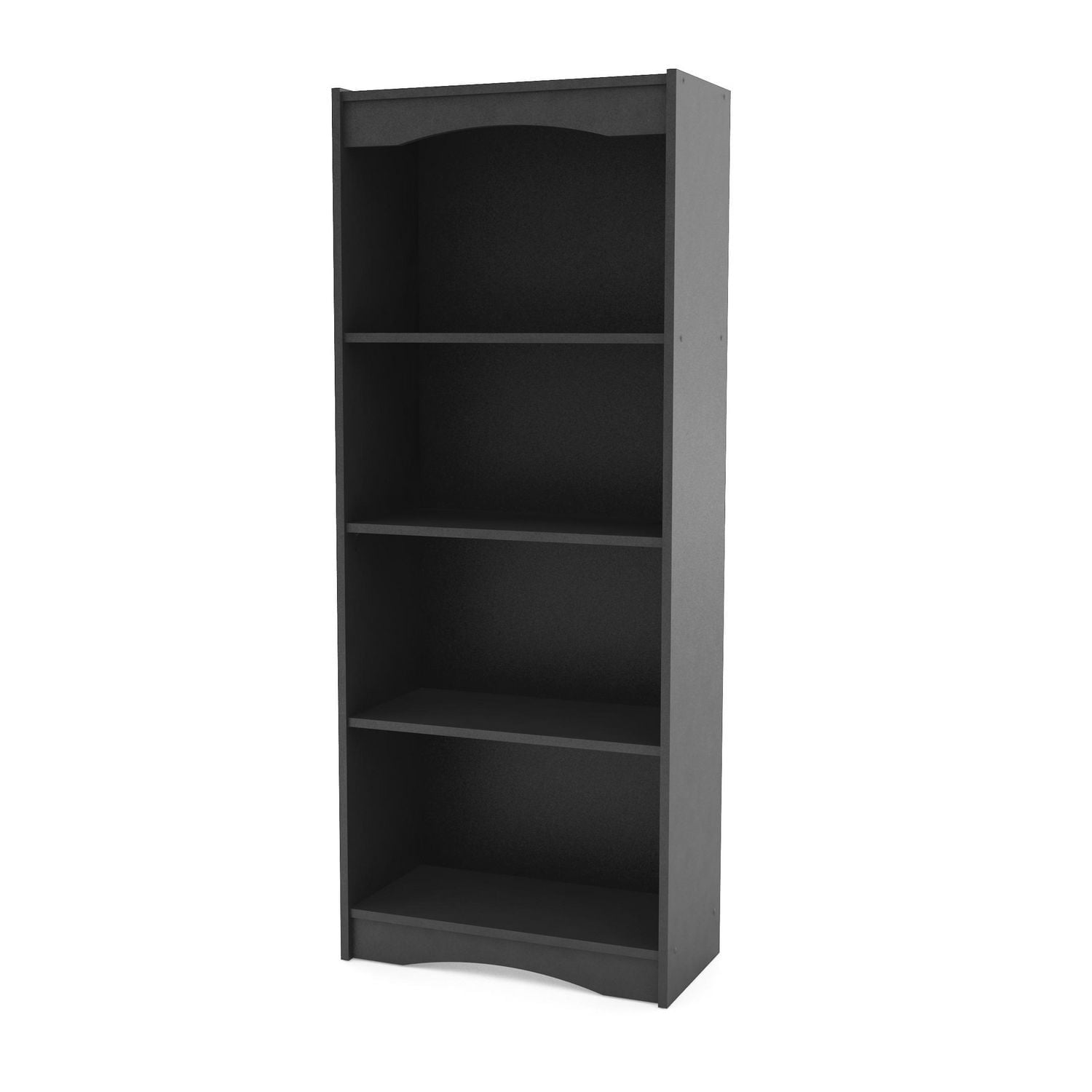 CorLiving Hawthorne Engineered Wood 4 Shelf Adult Bookcase with 3 Adjustable Shelves