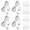 4-20ft - White, variant on Hanging Lantern Extension Cord Cable E26 Pendant Light Socket On Off Inline Control Lamp Close To Polarized Plug 6.6 Feet (2m) White 4-pack