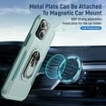 thumbnail image 4 of Full Body Protective Phone Case for iPhone 13 6.1", Heavy Duty Shockproof Cover iPhone 13 [Dual Layer][Hard PC Back], Built in Finger Ring Stable 360°Rotatable Magnetic Ring Kickstand, 4 of 8
