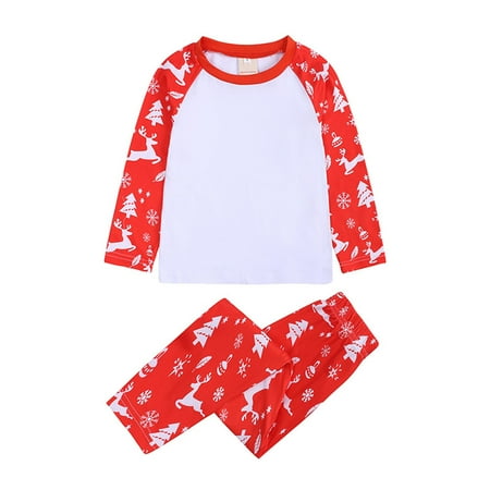 

KEJIG Stylish Matching Family Pajamas Sets Christmas PJ s Sleepwear Printed Top With Bottom Jammies Outfits