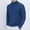 Blue, variant on COSFO Shirts for Men White Casual Crew Neck Long Sleeve Solid Pullover Tshirts Shirts for Men