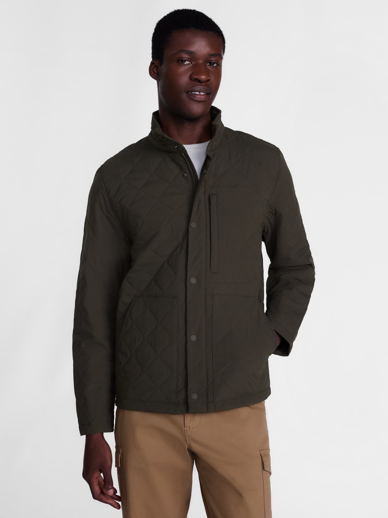 George Men's and Big Men's Quilted Jacket, Sizes S-3XL