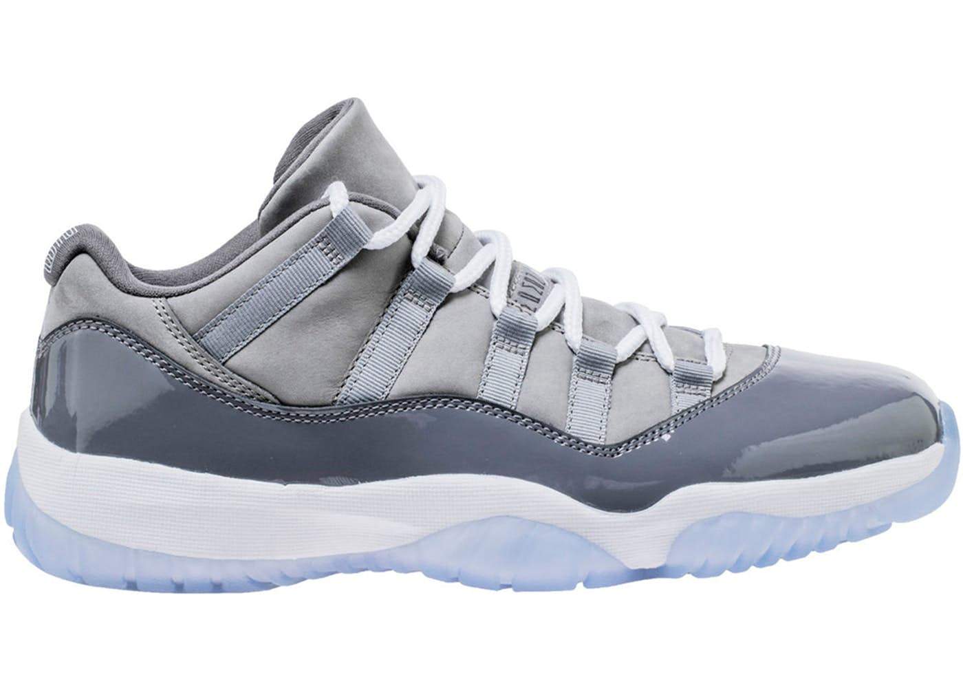 mens jordan 11 low cool grey