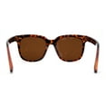 thumbnail image 4 of Mens Polarized Iconic Large Hipster Horn Rim Sunglasses Tortoise Brown, 4 of 4