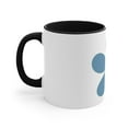 thumbnail image 3 of Sea Blue Flower Minimalist Coffee Mug, 11oz, 3 of 3