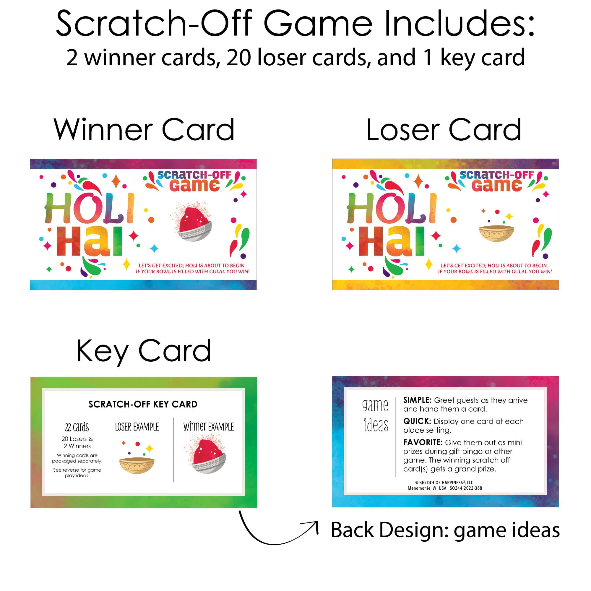 Big Dot Of Happiness Hello New Year - Nye Party Game Scratch Off