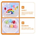 thumbnail image 4 of Dytern Balloon 18pcs Colorful Balloon Cupcake Toppers Cake Picks Birthday Cake Decoration, 4 of 11