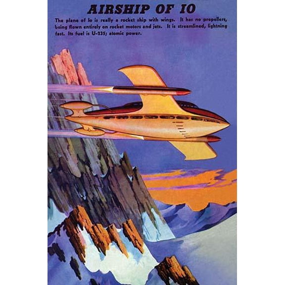 Airship of Io-Fine Art Canvas Print (20" x 30")