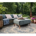 thumbnail image 4 of SAFAVIEH Courtyard Tangier Faded Aztec Indoor/Outdoor Area Rug, 6'7" x 9'6", Beige/Blue, 4 of 11