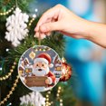 thumbnail image 3 of Mecorevxz Christmas Decorations Santa Claus Acrylic Hanging Ornaments Suitable for Christmas Tree Decorations,Christmas Gifts,3.15Inch, 3 of 5