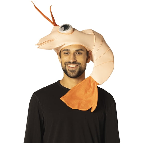 Imposta Costumes Shrimp Hat Halloween Headpiece, Orange, Adult One Size, 30088-OS