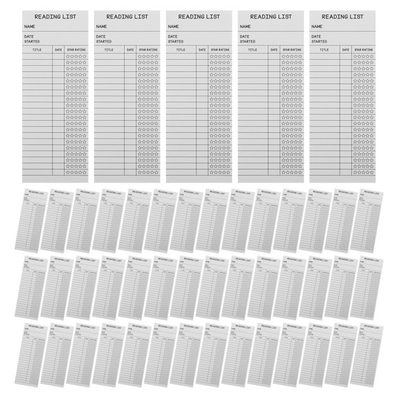 Hytrove 50Ud Tarjetas Marcadoras De Lectura Vintage Para Seguimiento De Libros En Casa Oficina Y