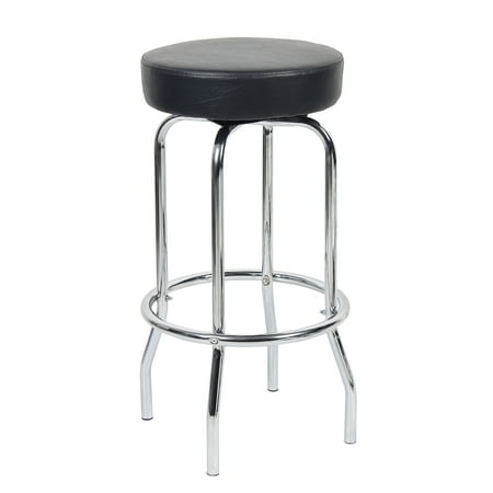 Stool Chrome/Black 29u0022 - Boss Office Products