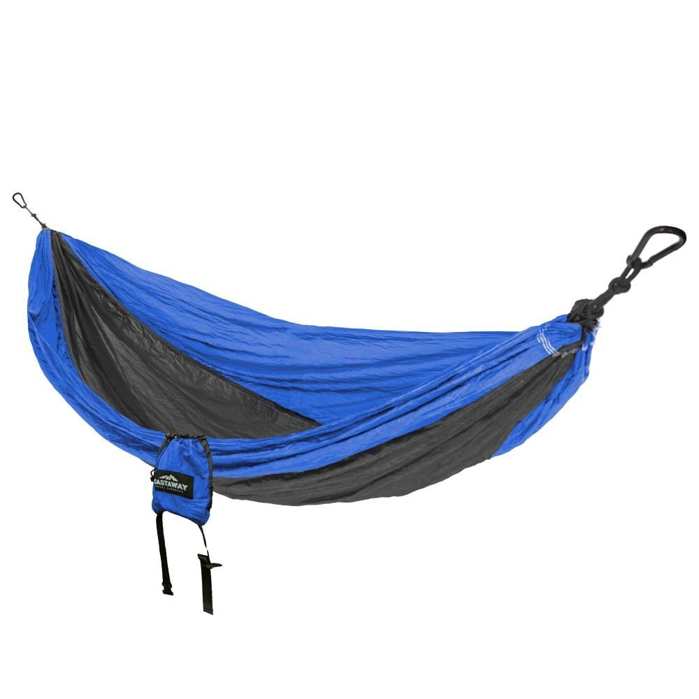 Travel Hammock Double Blue Charcoal by Supplier Generic