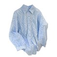 thumbnail image 3 of Sudadera con cremallera,Camiseta de verano de manga larga con cuello redondo para mujer, corte cómodo e informal, mezcla de algodón suave, largo regular para usar en casa, sopatenor, 3 of 7