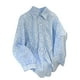 thumbnail image 3 of Camiseta de verano de manga larga con cuello redondo para mujer, corte cómodo e informal, mezcla de algodón suave, largo regular para usar en casa, sopatenor, 3 of 7