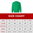 thumbnail image 2 of Gildan Heavy Blend Crewneck Sweatshirt for Men, Classic Fit, Irish green, Size-M, Fleece Pullover, 1-Pack, 2 of 6