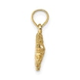 thumbnail image 2 of Auriga Fine Jewelry 10K Yellow Gold 2-D Textured Alligator Charm for Women (L-15.15 mm, W-26.25 mm), 2 of 6