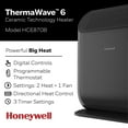 Honeywell Portable Small Electric Therma Wave 6 Ceramic Personal Heater