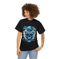 thumbnail image 3 of Strange and Cozy Cosmic Skull Tee - Unisex Cotton - Black - S-4XL, 3 of 4
