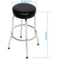 thumbnail image 3 of Duramex (TM) Tabouret de Bar Pivotant Tabouret de Garage Siège d'Atelier, Noir, 3 of 3