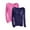 Hot Pink, variant on Kaemgyyd 2 Pc Plus Size Tops for Women Casual Loose Long Sleeve Undershirts Solid Crewneck Trendy Outfits Clothes with Built in Bra