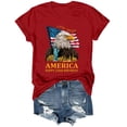 thumbnail image 4 of enyan US 250th Anniversary 250 Years Freedoms 1776-2026 tee Graphic Vintage Women'S Tshirt,Red,XXL, 4 of 7