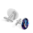 thumbnail image 3 of Shark Stylish Mens Cufflink Set for Formal Attire, Made of Stainless Steel, for Special Occasions, 3 of 6