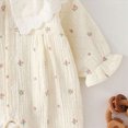 thumbnail image 5 of CAUYDY Baby Girl Gift Newborn Clothes Preemie Long Sleeve Bodysuit Infant Girls Sleepers Fall Winter Toddler Romper Pajamas 0-3M 6-9M 12-18M Sizes 10-16 Months,Beige, 5 of 9