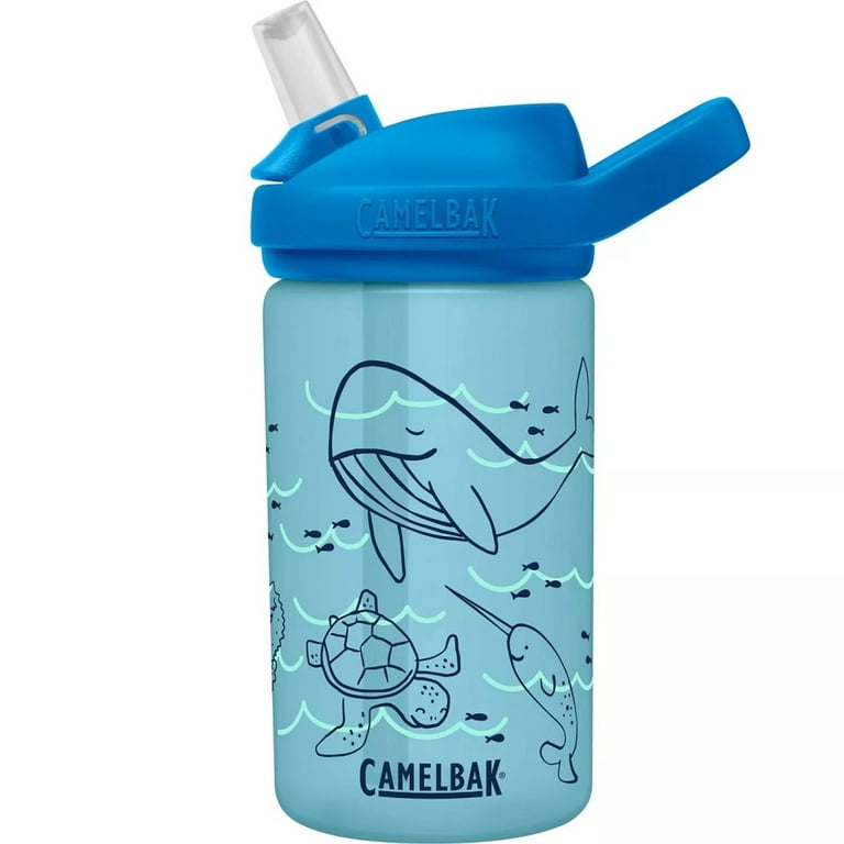  CamelBak eddy+ Kids Water Bottle with Straw, Single Wall  Stainless Steel - Leak-Proof when Closed, 14oz, Airplanes : Sports &  Outdoors