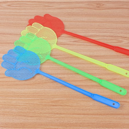 Fly Flap 4 creative palm fly swatters, plastic fly swatters, random swatting of ...
