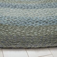 thumbnail image 3 of SAFAVIEH Braided Dorinda Bordered Reversible Area Rug, Light Blue/Green, 3' x 5' Oval, 3 of 11