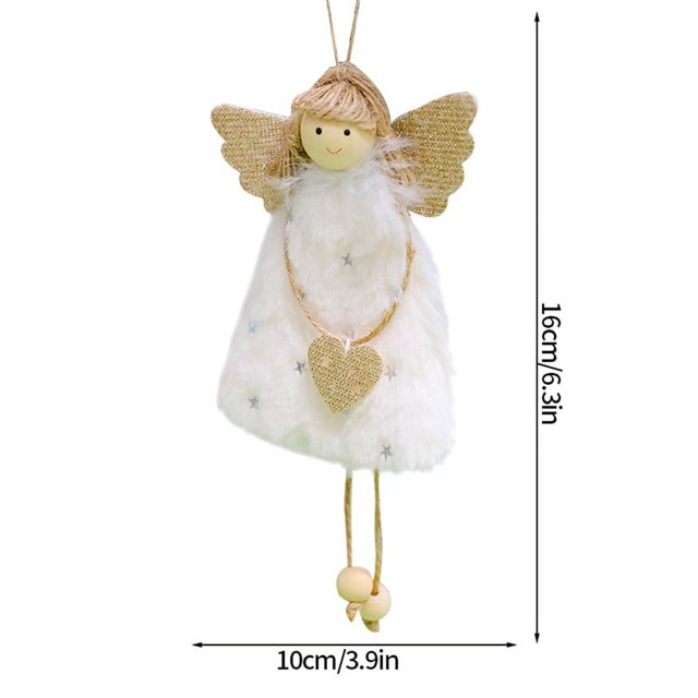 Colgantes colgantes de Ángel de peluche de Navidad, adorno artesanal para árbol de Navidad, muñecas de Navidad, regalo para niños, decoraciones de Año Nuevo de Navidad 2025(S21 as show
