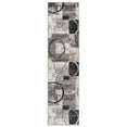 thumbnail image 2 of World Rug Gallery Abstract Circle Cream 2'x10' Runner Rug, 2 of 9