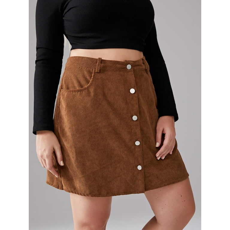Plus size corduroy skirt 4xl hotsell