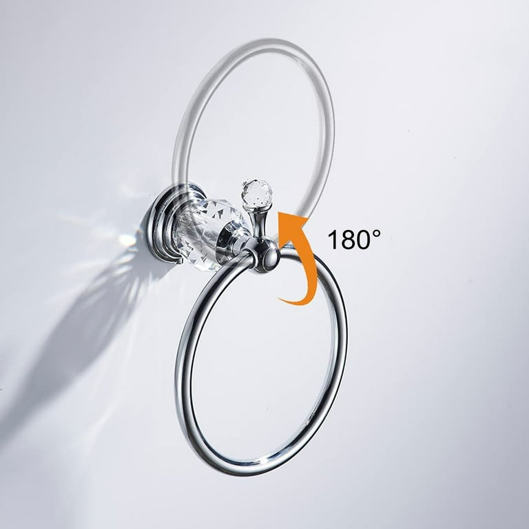 Crystal towel ring sales