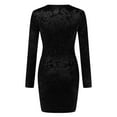 thumbnail image 5 of KaLI_store Women's Formal Dresses Women Short Sleeve Lace Dresses Formal Bridesmaid Wedding Guest Dress Black,S, 5 of 5