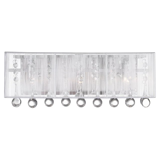 Lampe de Coiffeuse 3 Lumières avec Finition Chromée