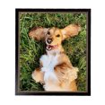 thumbnail image 4 of ArtToFrames 16" x 24" Black Square with Gold Beads Picture Frame, 16x24 inch Black Wood Poster Frame (WOM-5021), 4 of 7