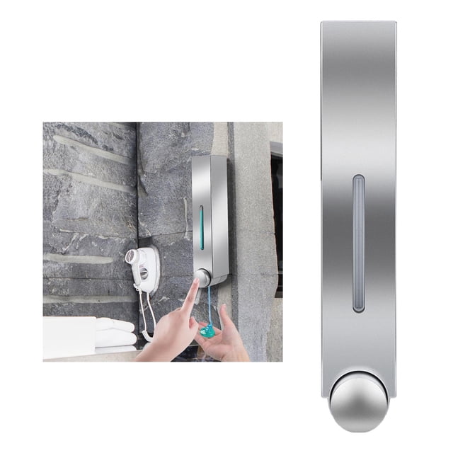 Dispensador de jabón rellenable de plástico con bomba de 420ml para cada cámara Perfecl Dispensador de jabón de montaje en pared