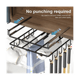 thumbnail image 4 of Stainless Steel Kitchen Utensil Racks Storage Rack Under Cabinet Kitchen Utensil Racks with 10 Hooks, 4 of 7