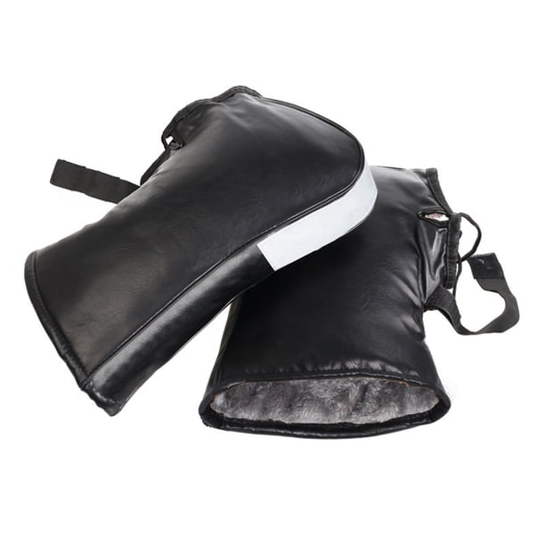 Manoplas Para Manillar De Bicicleta, Guantes Impermeables Para Motocicleta, Guantes Térmicos De Invierno A Prueba De Viento Para Bicicleta De Pu Para Hombres Y Mujeres Kearding OD016207-01