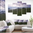 thumbnail image 1 of Mountain Plateau at Evening - Landscape Canvas Art Print, 1 of 3