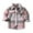 Pink, variant on BRGZLK Kids Long Sleeve Plaid Lapel Shirts Fall Winter Fashion Cotton Button Up Shirt for Boys Girls Preppy Clothes Red 6-7 Years