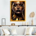 thumbnail image 2 of Designart Sensual Liquid Gold Woman II Framed Wall Art, 2 of 5